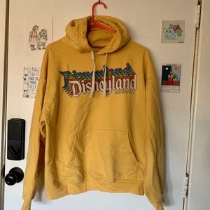 Yellow Disneyland hoodie